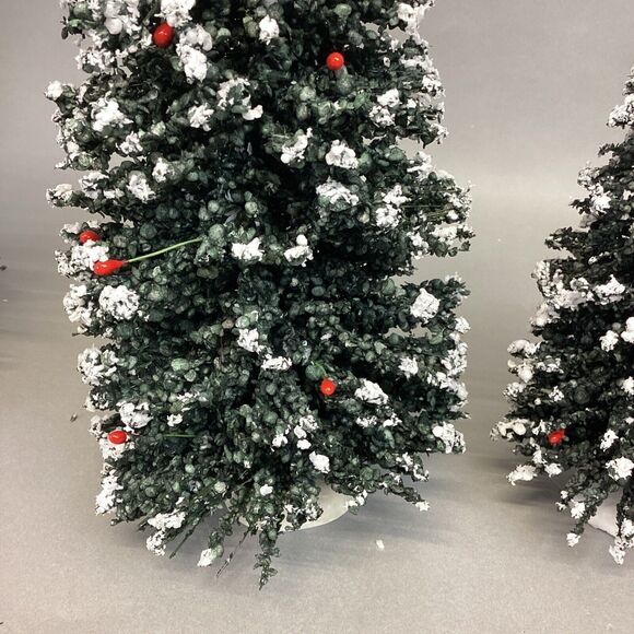 Set Of 3 Byers Choice Snow Capped Christmas Trees - Picture 13 of 13